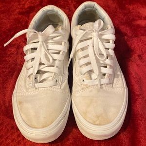 White old school vans
